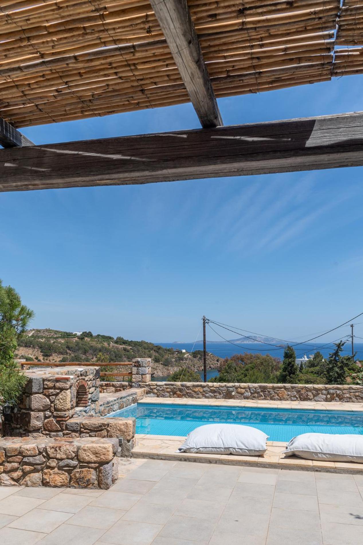Blue Vista Patmos Pool Studio スカラ エクステリア 写真